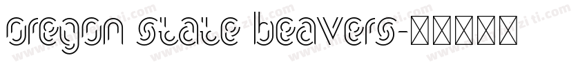 OREGON STATE BEAVERS字体转换